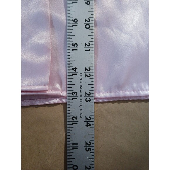 Charlotte Van Horne Vintage Silky Satin Blouse Top Womens 8 Pink Secretary - Picture 4 of 7